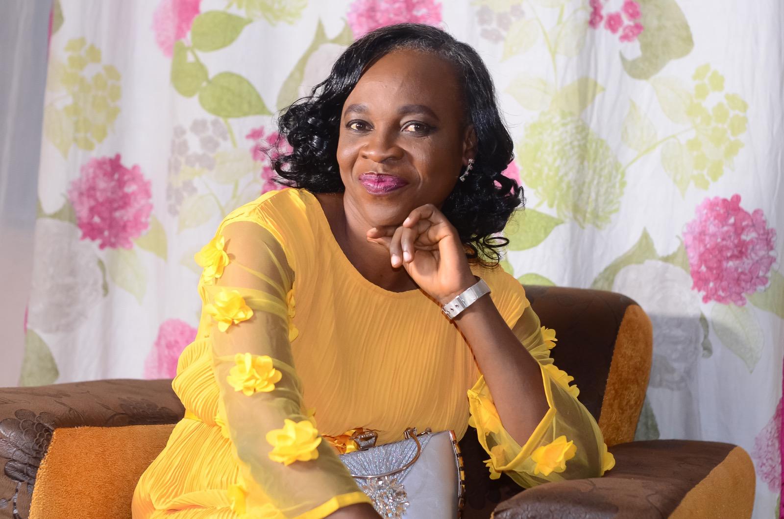 Birthday portrait in traditional attire and gele